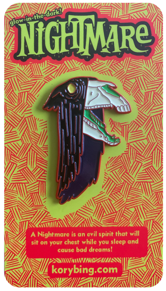 Kory Bing "Glow-in-the-Dark Nightmare" pin