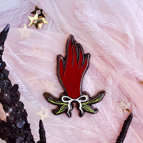 Lilly Baik "Red Right Hand" pin