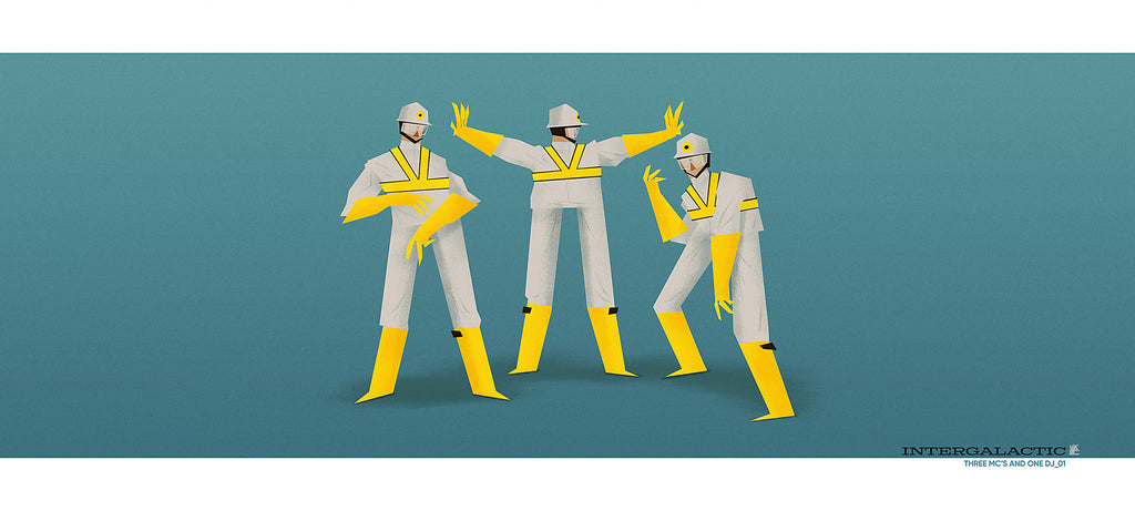 Mark Borgions "Three MC's and One DJ_01: Intergalactic" Print