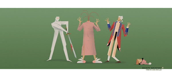 Mark Borgions "Three MC's and One DJ_02: Body Movin'" Print