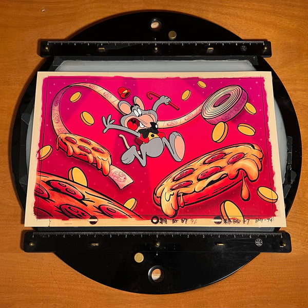 Jordan Koch "Chuck E. Cheese: Doughfender of the Pizzaverse" print