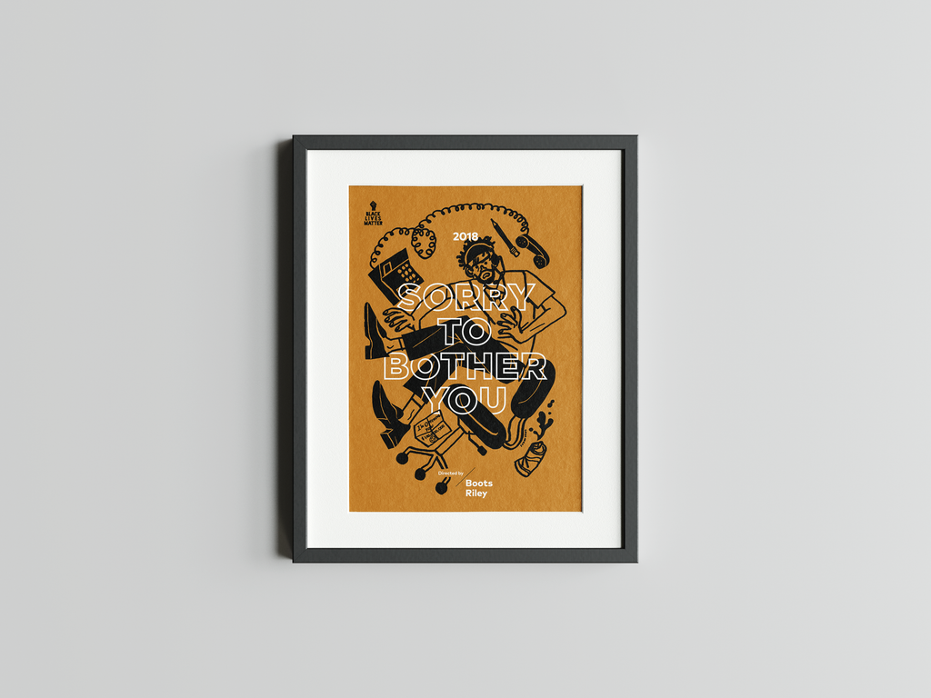Title Cards "#13 Sorry to Bother You" Framed Print