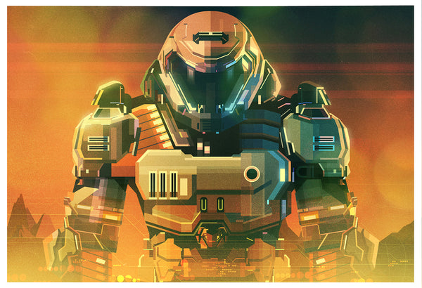 James Gilleard “Doom Guy” Print