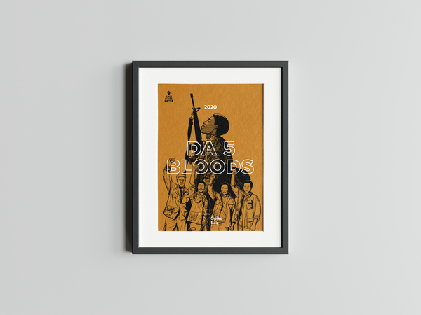 Title Cards "#15 Da 5 Bloods" Framed Print