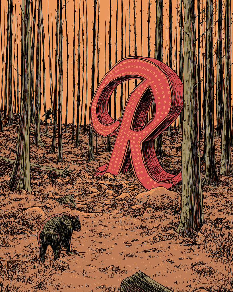 Barry Blankenship "Rain R Bear" Print