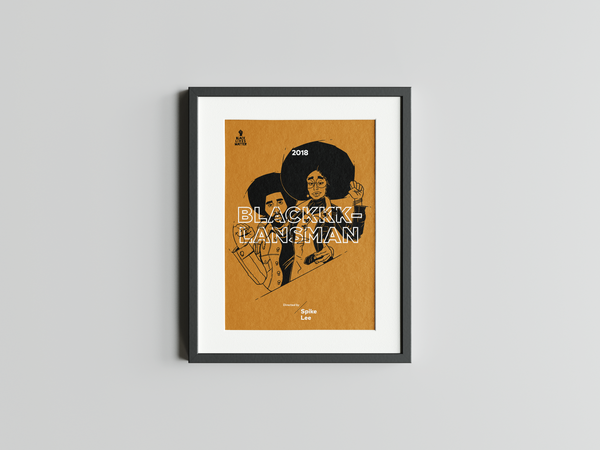 Title Cards "#17 Blackkklansman" Framed Print