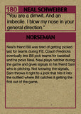 Cuyler Smith "180 - Neal Schweiber" Trading Card