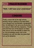 Cuyler Smith "206 - Paulie Bleeker" Trading Card