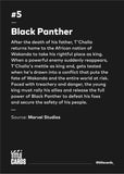 Title Cards "#5 Black Panther" Print