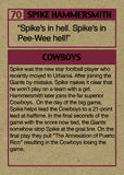 Cuyler Smith “70 - Spike Hammersmith” Trading Card