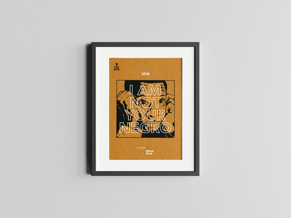 Title Cards "#7 I Am Not Your Negro" Framed Print