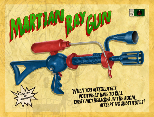 Adam Edwards "Martian Ray Gun" Print