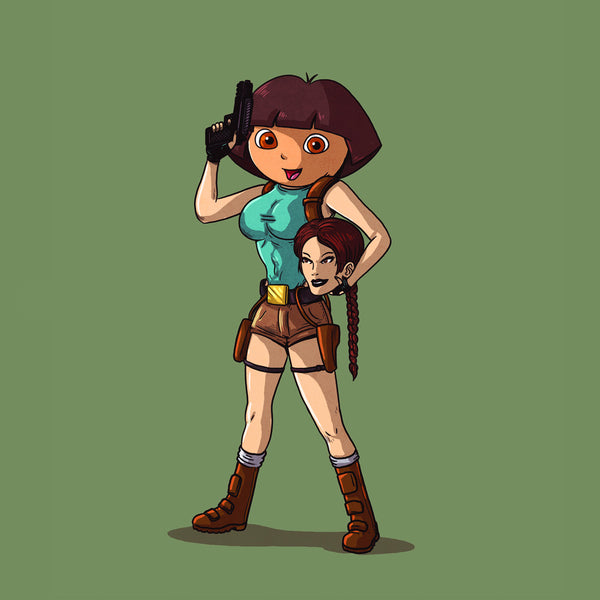 Alex Solis "Lara Croft Unmasked" Print