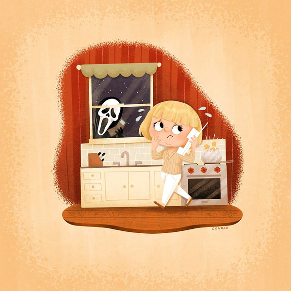 Amanda Conrad "What's your favorite scary movie? (Variant)" Print