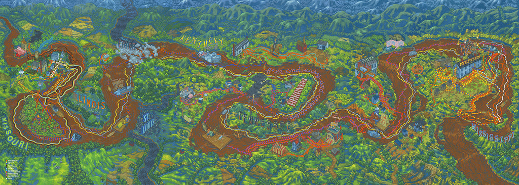 Andrew DeGraff "The Huckleberry Finn Triptych" Print