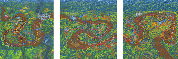 Andrew DeGraff "The Huckleberry Finn Triptych"