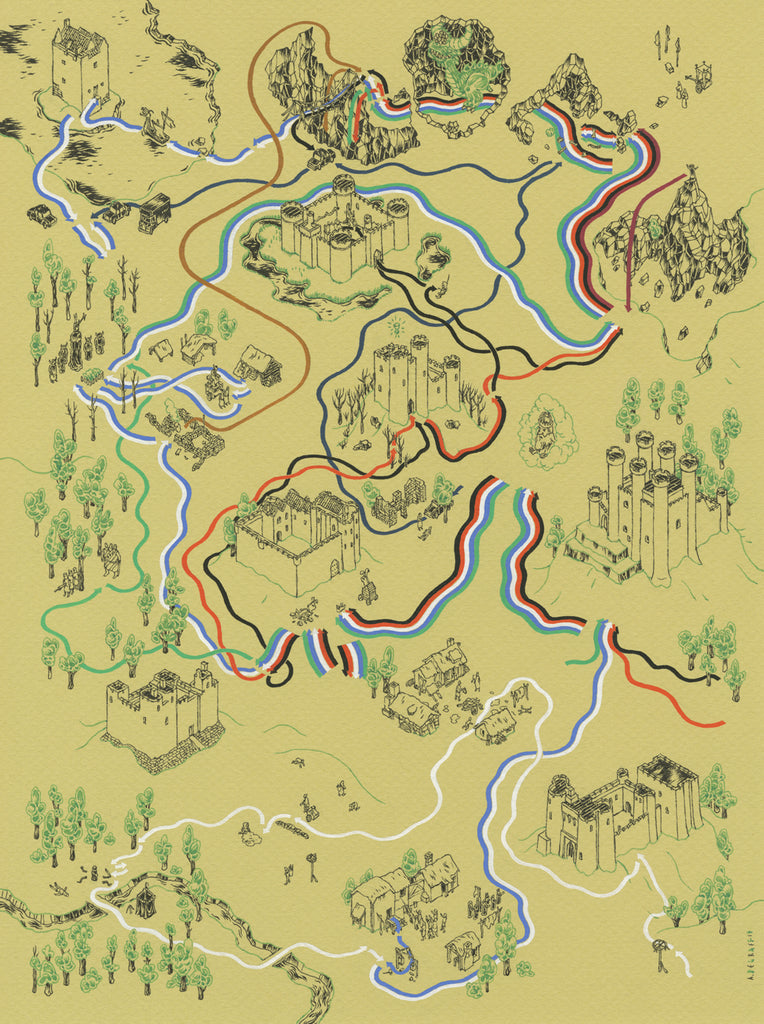 Andrew DeGraff "Paths of the Grail" Print