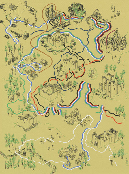 Andrew DeGraff "Paths of the Grail" Print
