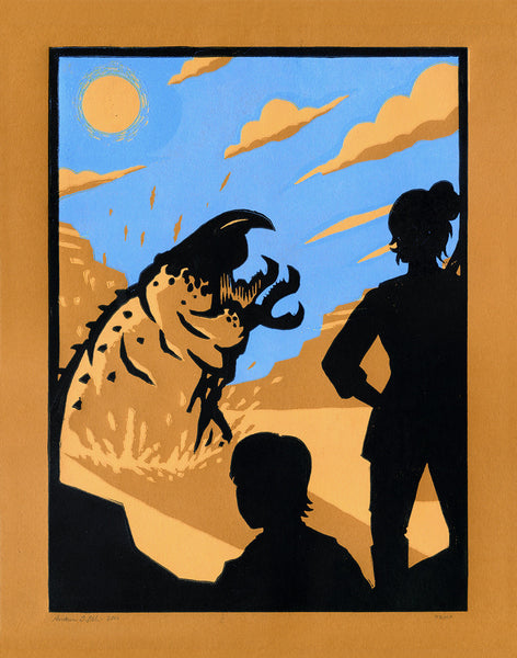 Andrew O. Ellis "Graboid Strike!" Print