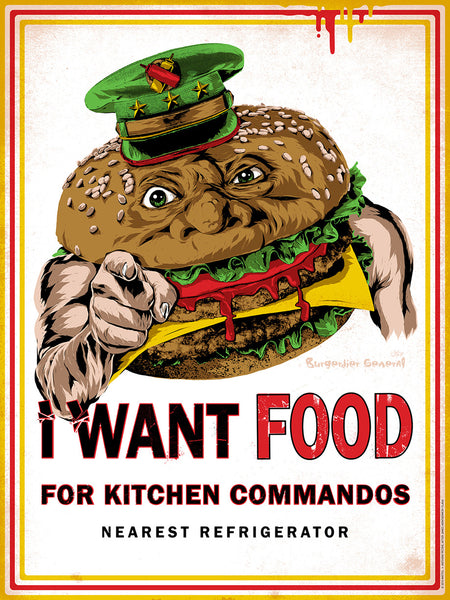 Anthony Petrie "I Want Food" Print