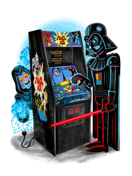 Luke Flowers "Arcade Dayz: SPACE ACE" Print