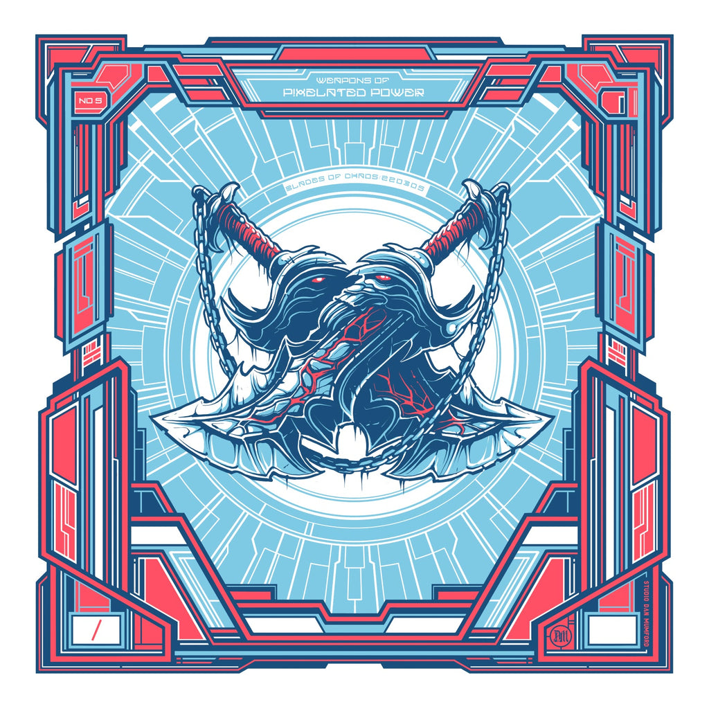 Dan Mumford “Blades of Chaos.” Print