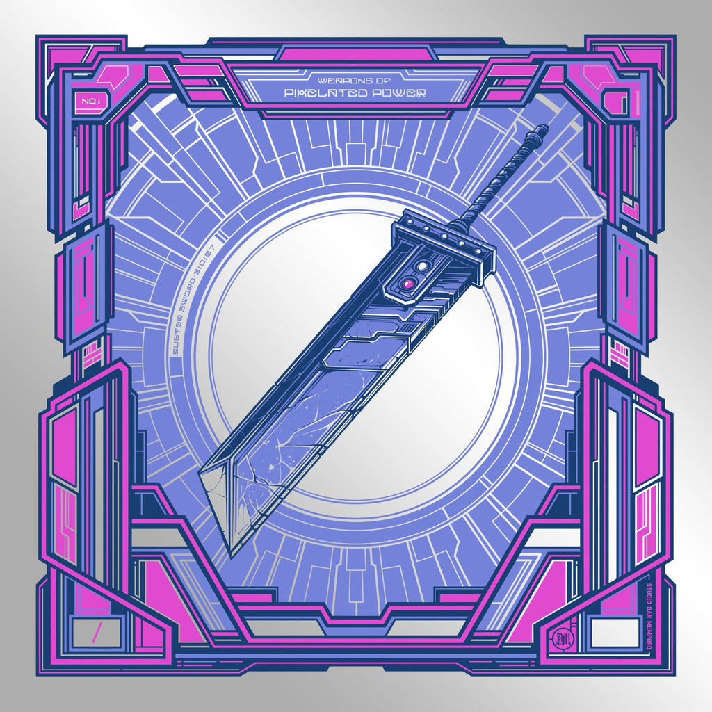 Dan Mumford “Buster Sword (Foil Variant)” Print