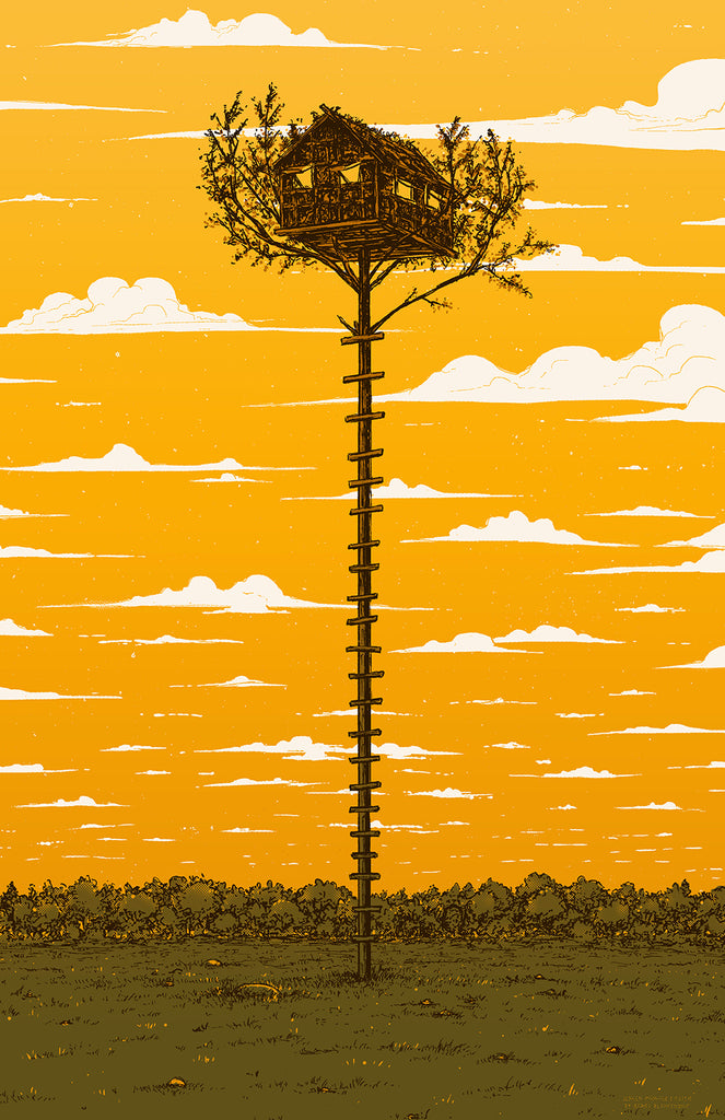 Barry Blankenship "Moonrise Treehouse" Print