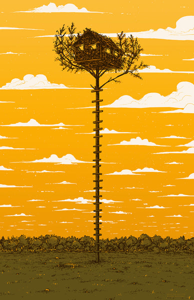 Barry Blankenship "Moonrise Treehouse" Print