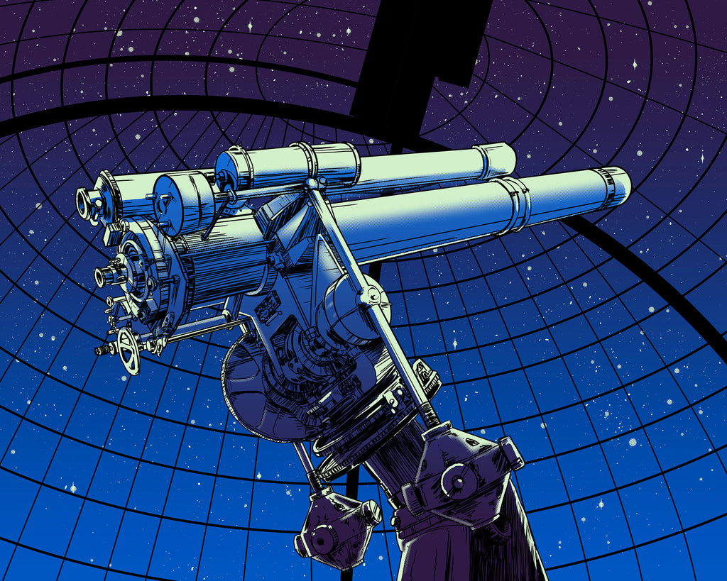 Barry Blankenship "Telescope to the Stars" Print