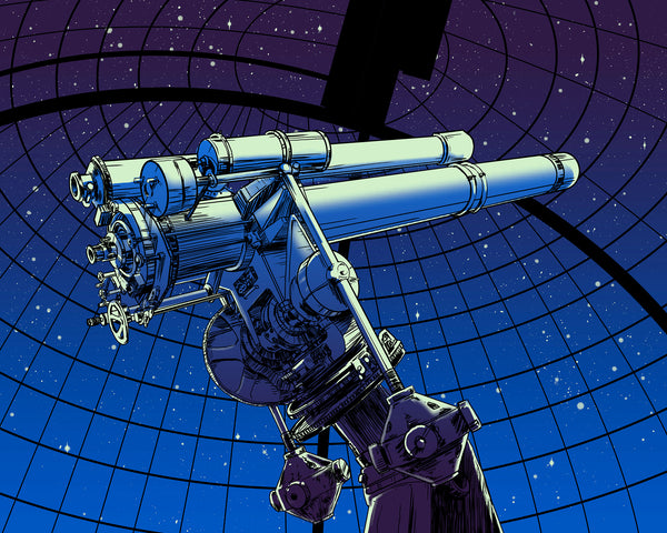 Barry Blankenship "Telescope to the Stars" Print