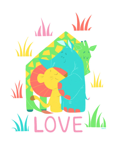 Bensom Shum "Love" Framed Print