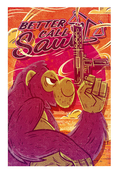 Bobby O'Herlihy "Like A Chimp With A Machine Gun" Print