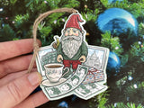 Brad Albright "Amélie Traveling Garden Gnome" Ornament