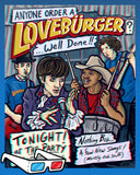 Brad Albright "LOVEBÜRGER - Can't Hardly Wait Band" 3D Poster + Glasses