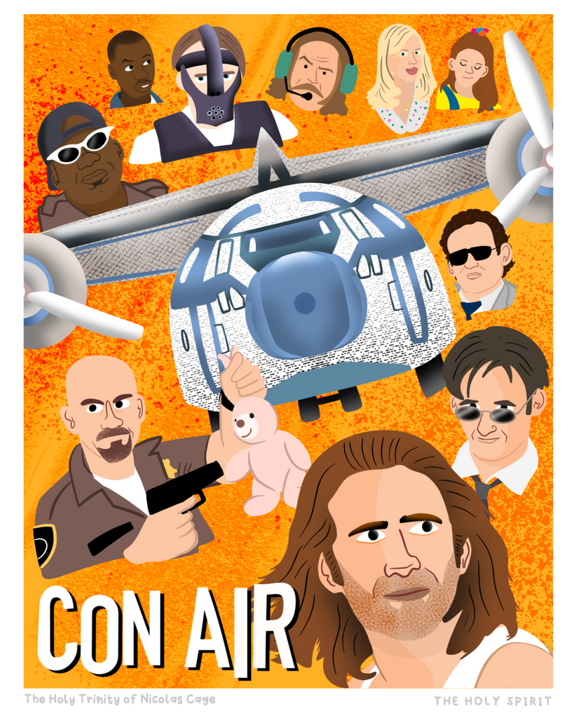 Nick Camia aka @ExtraCooler "The Holy Trinity of Nicolas Cage - The Holy Spirit" Print