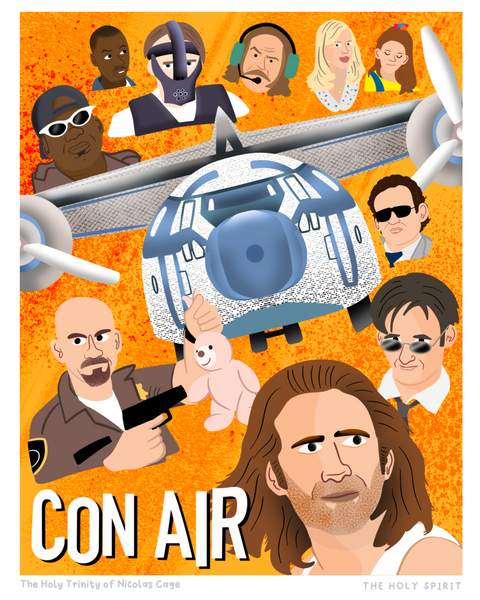 Nick Camia aka @ExtraCooler "The Holy Trinity of Nicolas Cage - The Holy Spirit" Print
