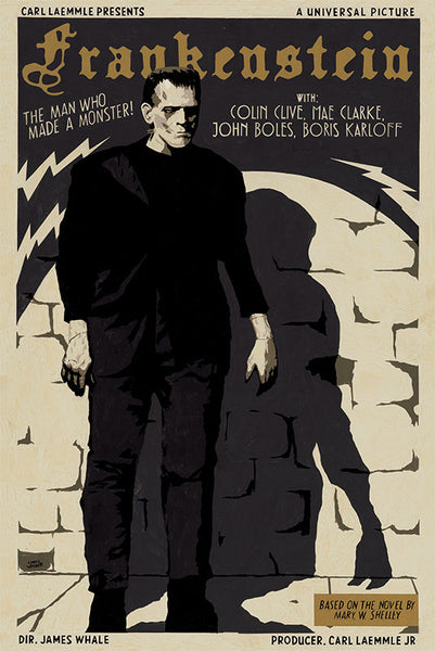 Chris Walker "Frankenstein (1931)" Print
