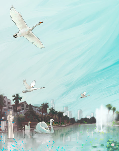 Chris McGuire "Nuestra Reina de Los Angeles" Print