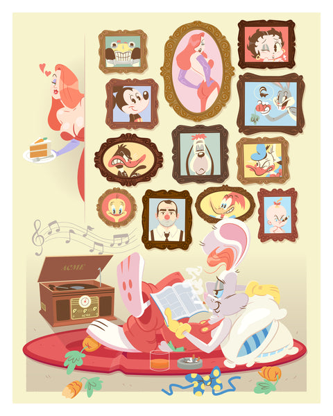 Dennis 'tanoshiboy' Salvatier "Come on Roger let's go home (variant)" print