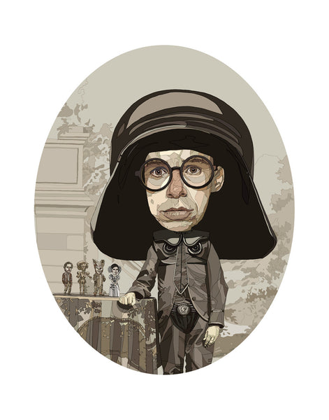 Conor Langton "Mr. Dark Helmet" Print