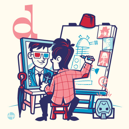 Dave Perillo "D is for Doodling Doctors" Print