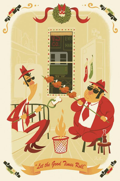 Dave Pryor "Let the Good Times Roll" Postcard Print