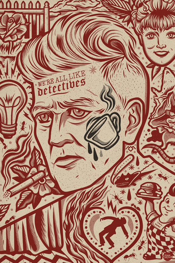 Dave Quiggle "David" Print (Black Coffee Variant)