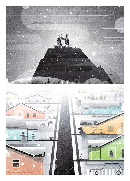 Dominique Byron “Before he came down here, it never snowed.” Postcard Print