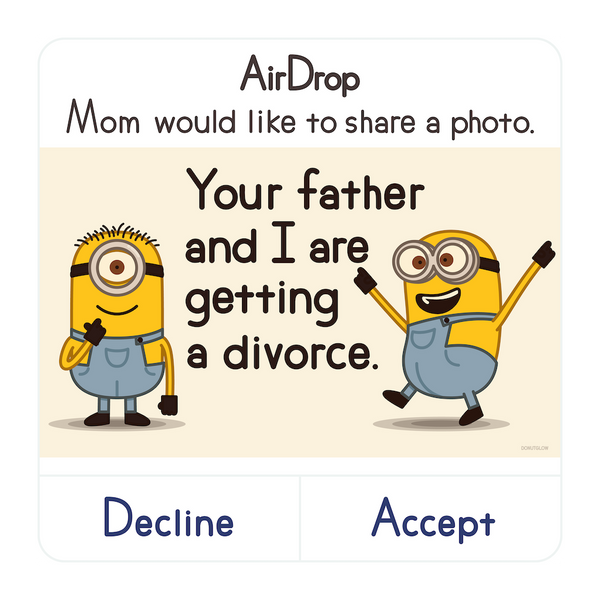 DonutGlow "AirDrop from Mom" Print