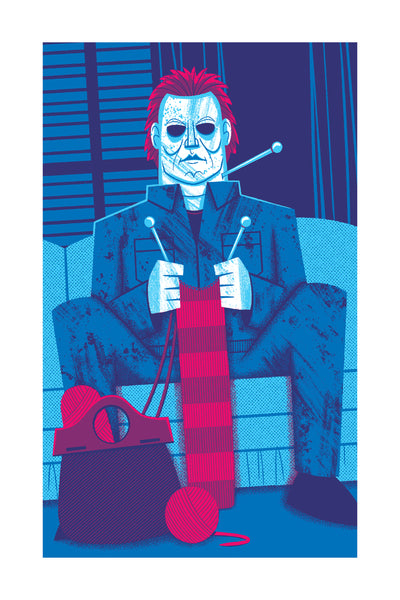 Doug LaRocca "Knitting with Michael" Print