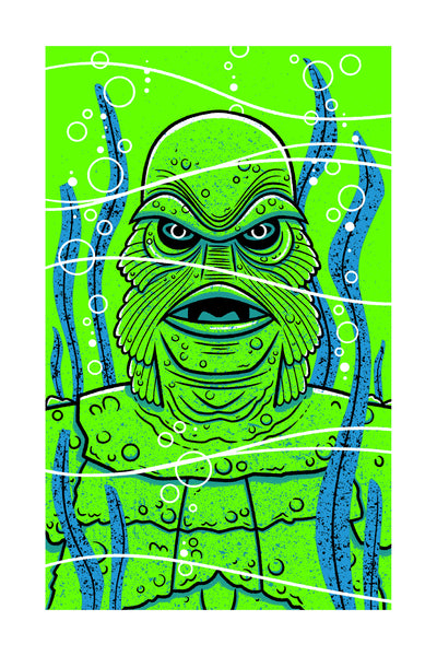 Doug LaRocca "Gill-Man" screen print