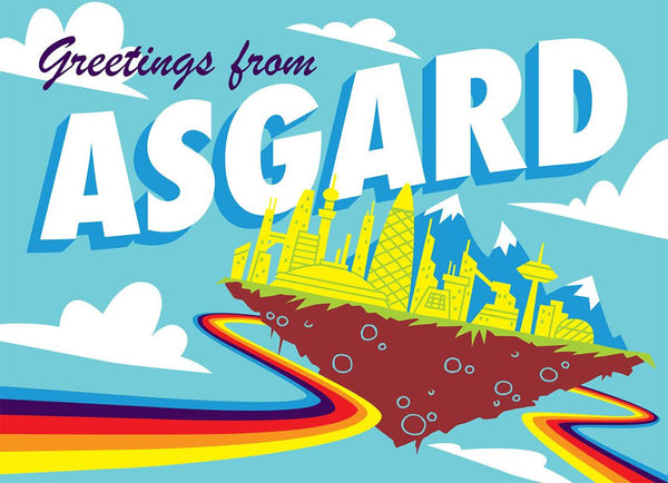 Doug LaRocca "Greetings from Asgard" Postcard Print