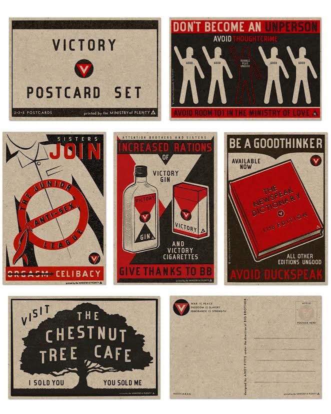 Andy Pitts "1984 Victory" Postcard Print Set